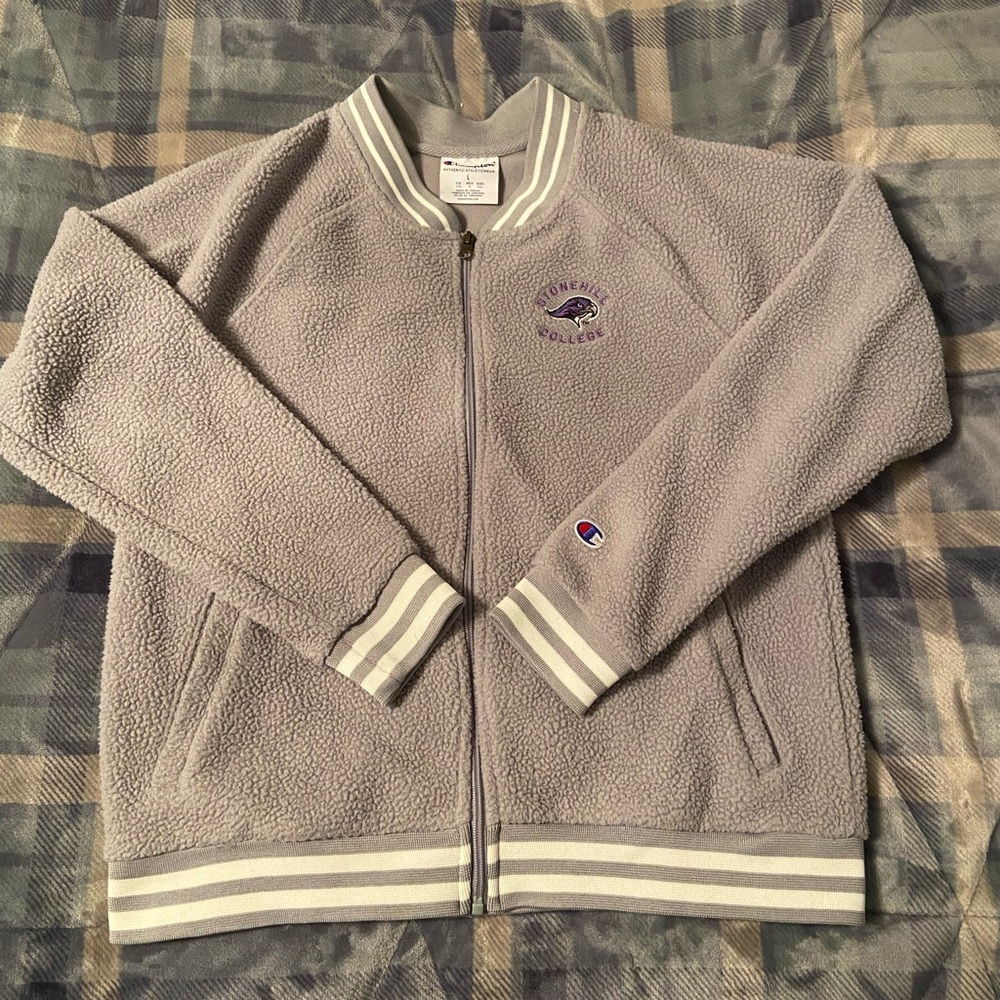 Stonehill College Zip Up Fleece Jacket